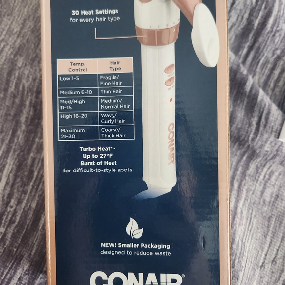 Conair Double Ceramic 1 1/4 inch Barrel with 30 heat settings - New Open Box - Picture 8 of 11